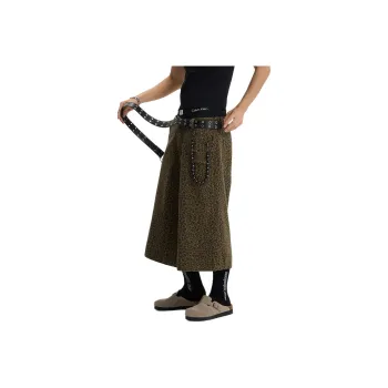 JHYQ Casual Shorts Unisex Leopard Print Green