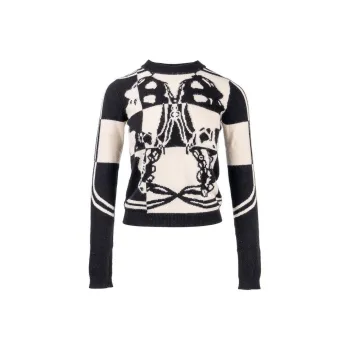 HERMES Cashmere Sweaters Women's Black