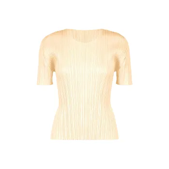 PLEATS PLEASE ISSEY MIYAKE T Shirt Women's Light Beige