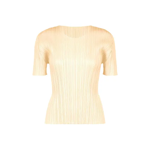 PLEATS PLEASE ISSEY MIYAKE T Shirt Women's Light Beige