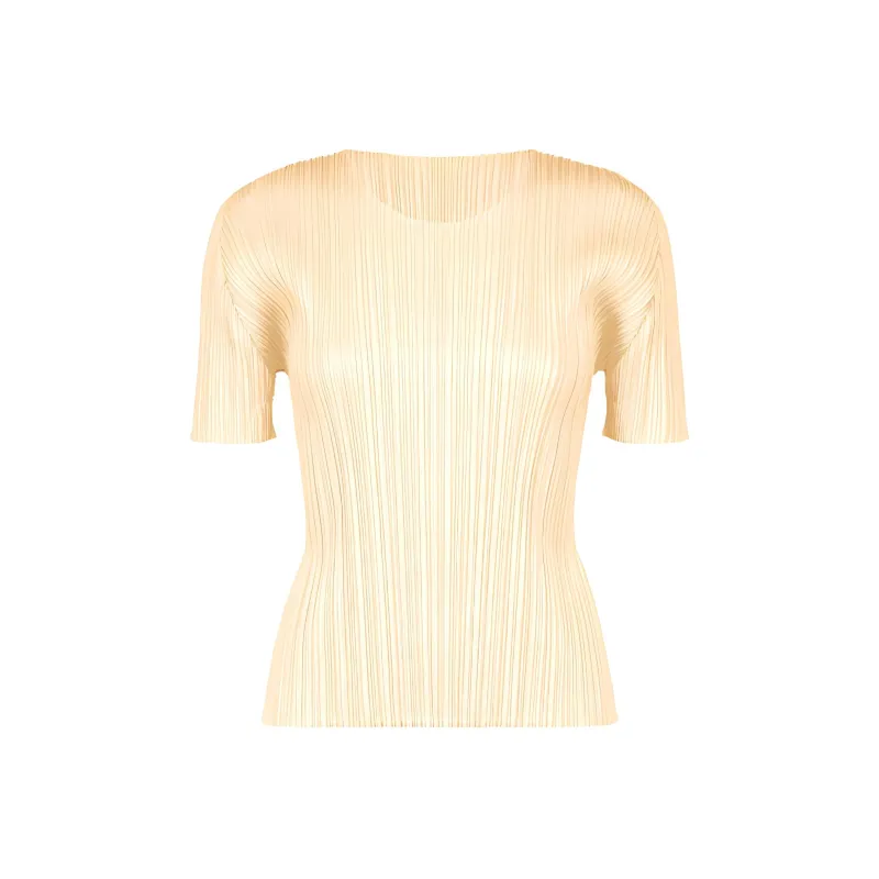 PLEATS PLEASE ISSEY MIYAKE T Shirt Women's Light Beige-0