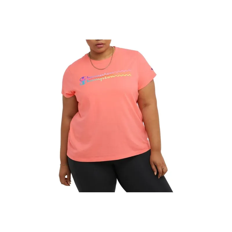 Champion T-Shirts Women's Coral-0