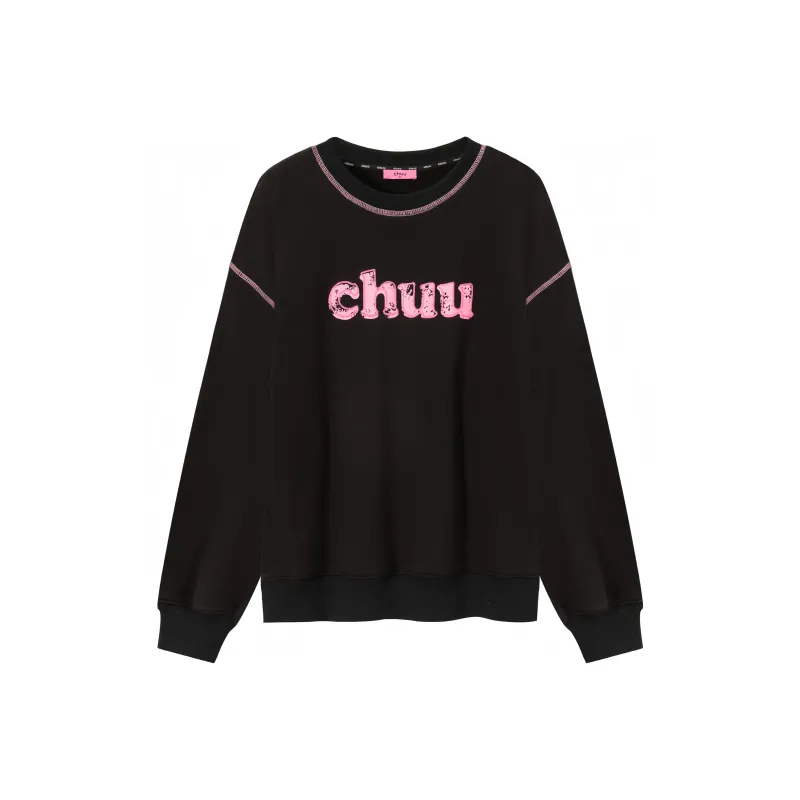 CHUU FW24 Crew Neck Pullover Sweatshirt Women's-2