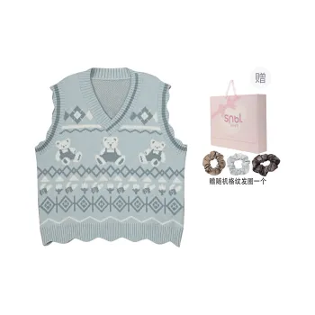 SNBL Sweaters Women's Blue Vest