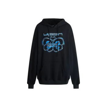 UPON PRO Hooded Loose Fit Sweatshirt Women's Black