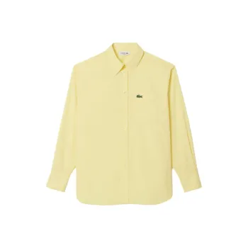 LACOSTE Logo appliqué Cotton Shirt