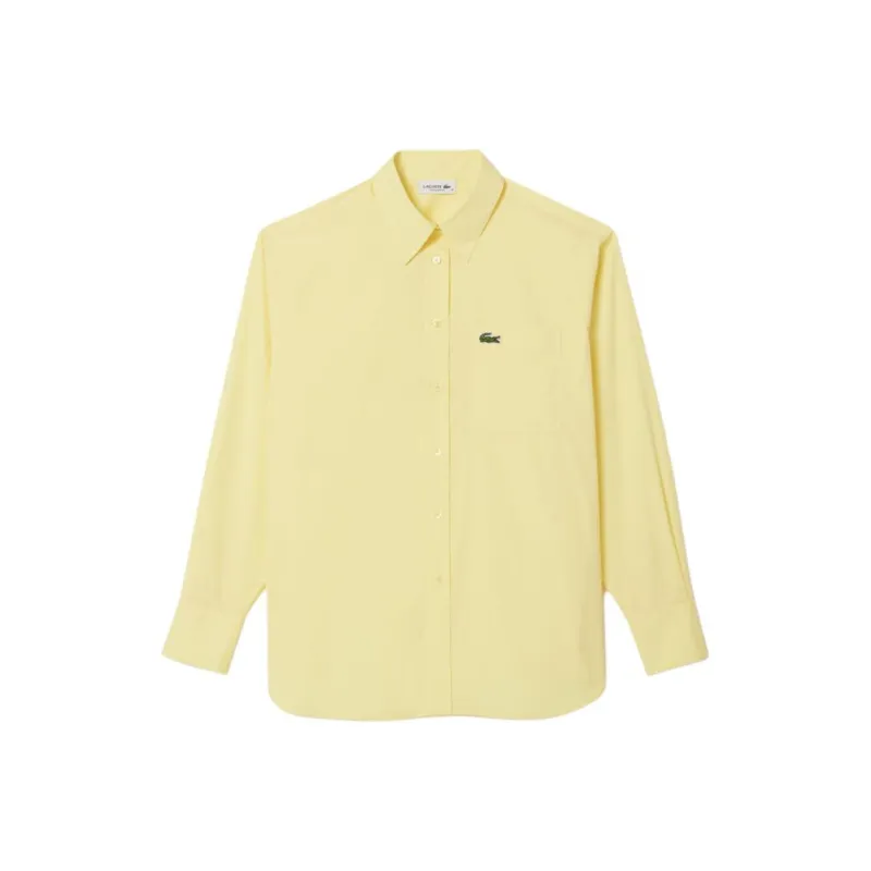 LACOSTE Logo appliqué Cotton Shirt-0