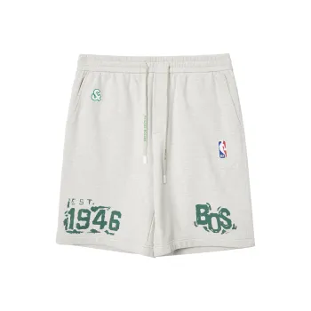 JACK JONES· x NBA Casual Shorts Men's G01 Lime Gray Heather Gray