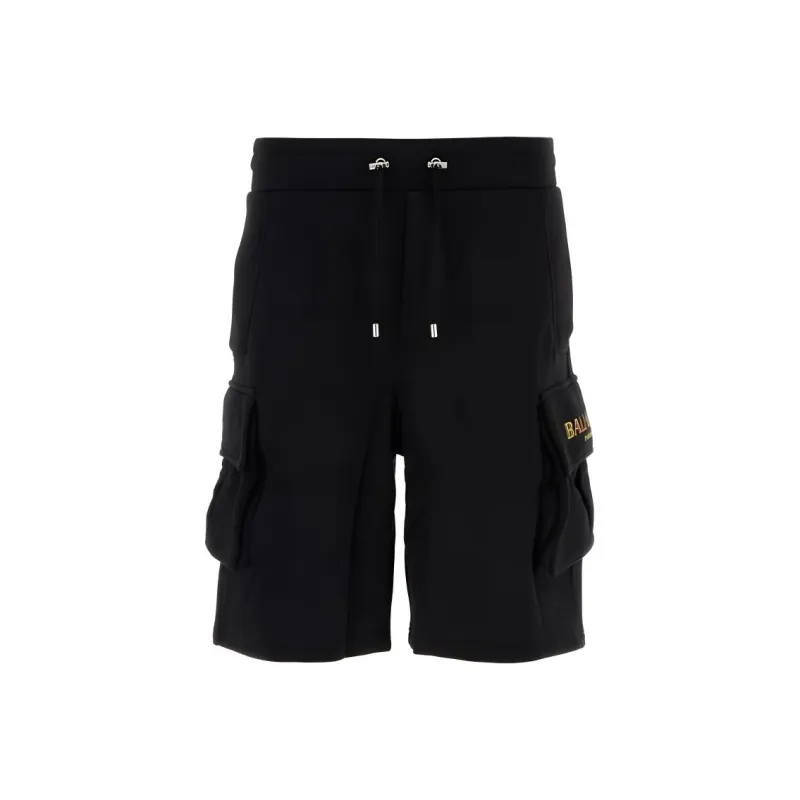 BALMAIN Classic Drawstring Bermuda Shorts-0
