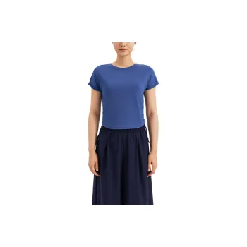 DECATHLON Regular T Shirt Women's Gray Slate Blue