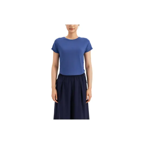 DECATHLON Regular T Shirt Women's Gray Slate Blue