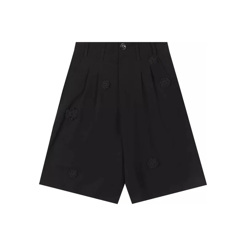 SONG FOR THE MUTE Daisy embroidered '' Shorts-0