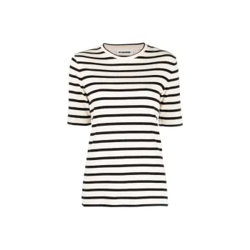JIL SANDER + Striped Jersey T Shirt