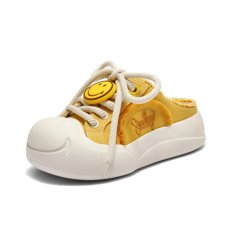 SMILEY x BELLE Abrasion Resistant Closed Toe Slippers Women's-1