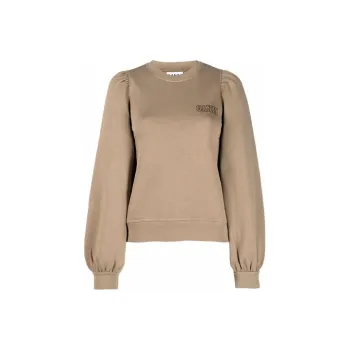 GANNI Sweatshirts Women's Khaki