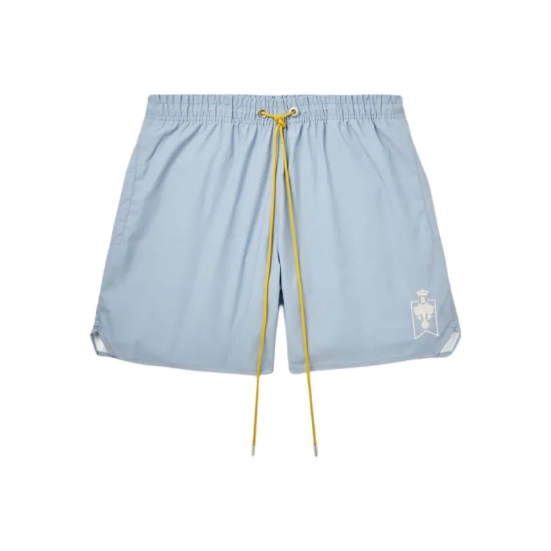 RHUDE Casual Shorts Men Blue-0