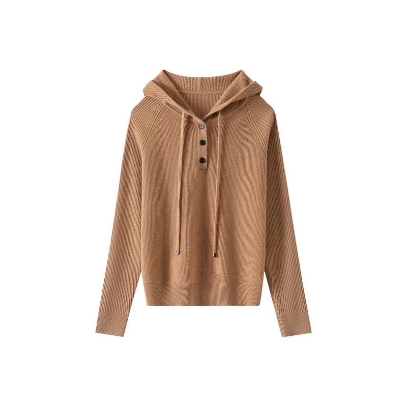 H YXIANG Sweater Women's Black/Camel/Blue-7