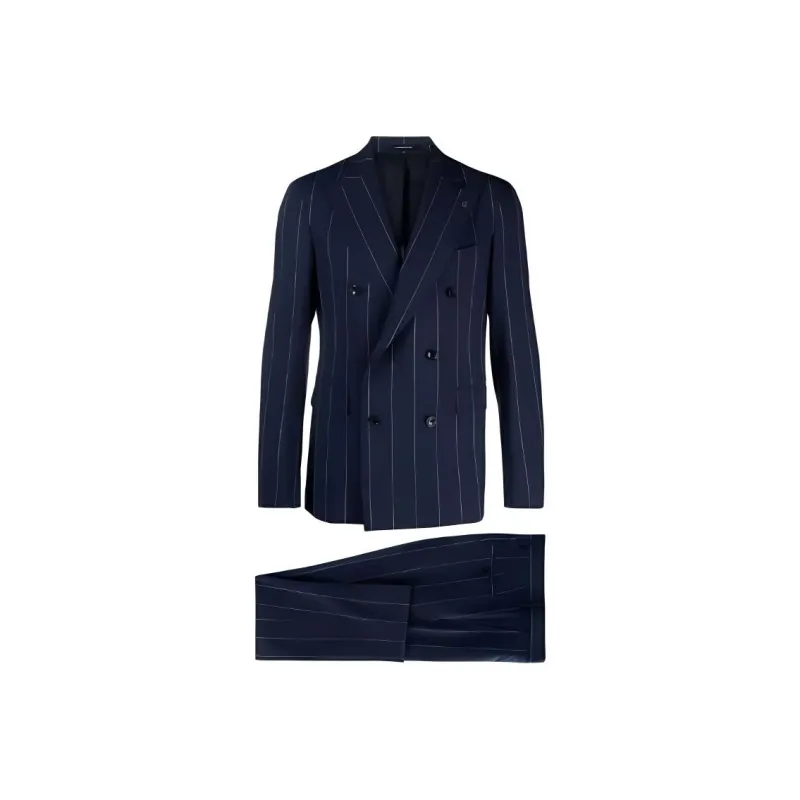 Tagliatore Pinstripe Double-breasted Suit-0