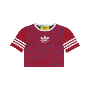 GUCCI x Adidas Adidas X Gucci Co branded Series FW22 Sweater Women's Red