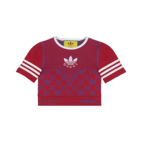 GUCCI x Adidas Adidas X Gucci Co branded Series FW22 Sweater Women's Red