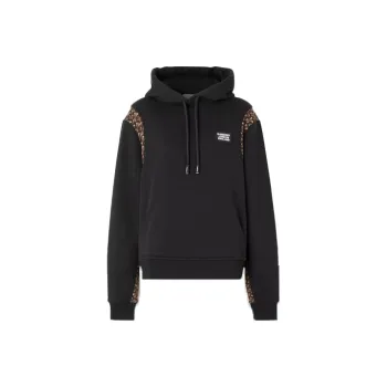 Burberry Checker Cotton Sweatshirt Black