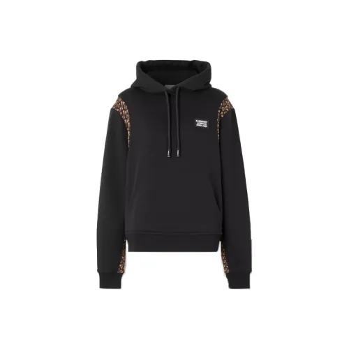 Burberry Checker Cotton Sweatshirt Black