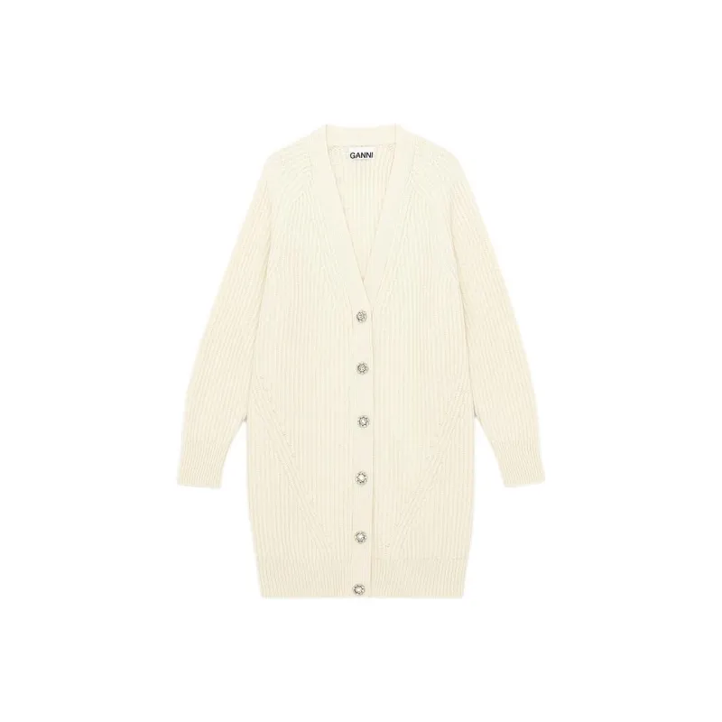 GANNI Sweater Women's Heron Egret White-0