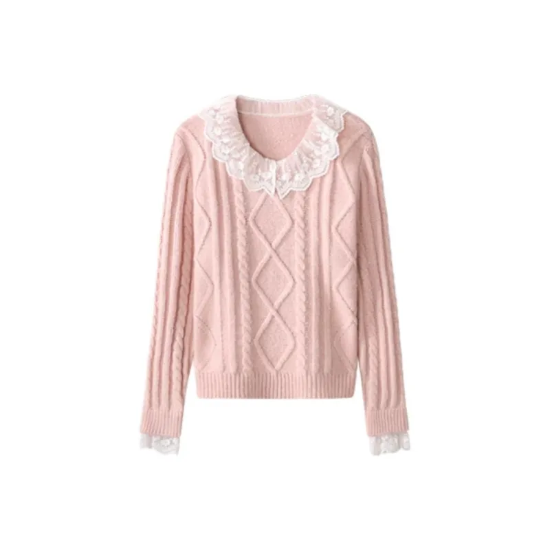 Alxnan Sweaters Women's Pink-0