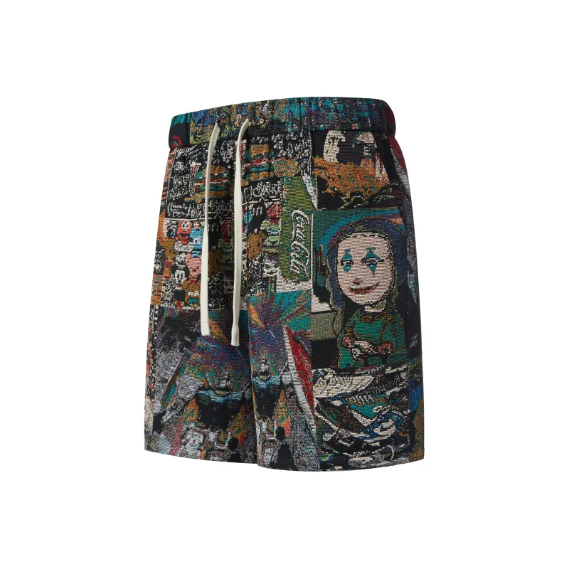 UPZCY Casual Shorts Unisex Sri Lanka Blue-34