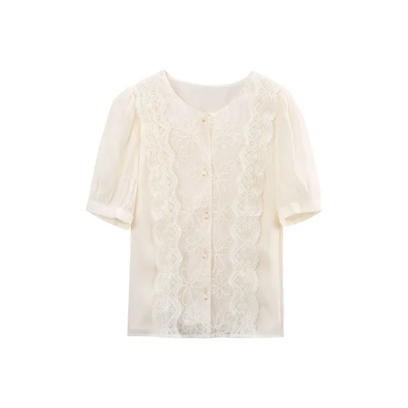 A Paradise For Awakening Shirt Women's Beige-0
