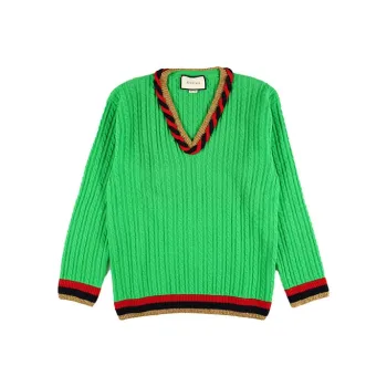 GUCCI Cashmere Sweaters Women's Green