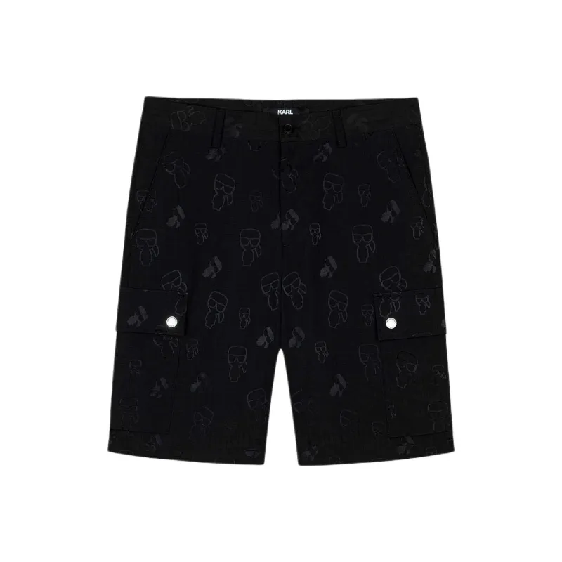 KARL LAGERFELD SS24 Casual Shorts Unisex Black-0