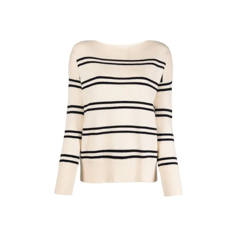 VINCE Striped Crew neck Jumper-0