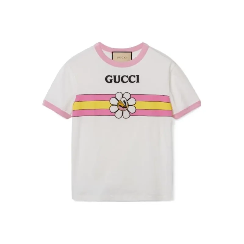 GUCCI SS24 T Shirt Women's Gray White-0