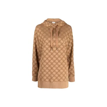 FENDI Allover Logo Printed Drawstring Hoodie
