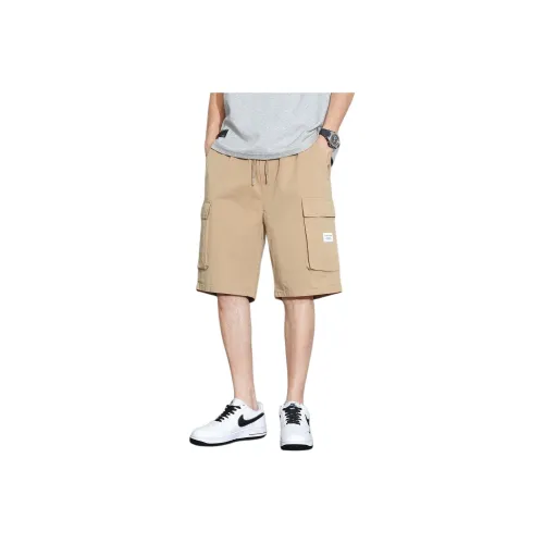 Tonlion Casual Shorts Men's Light Khaki