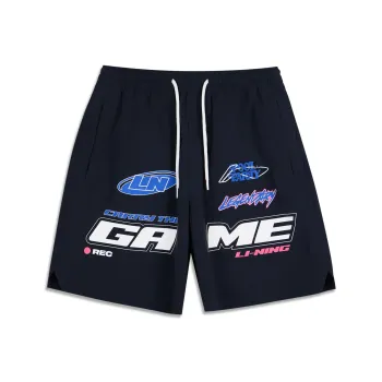 LiNing x LEAGUE OF LEGENDS Sports Life Collection Casual Shorts Men's Black