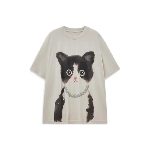 Insect T-Shirt Women's Milk Tea Beige