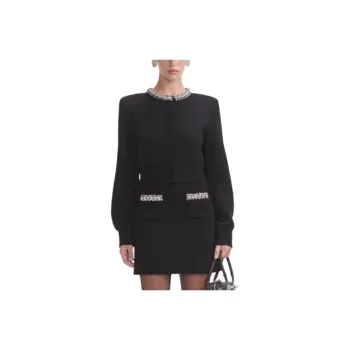 Self portrait Sweater Women's Classic Black