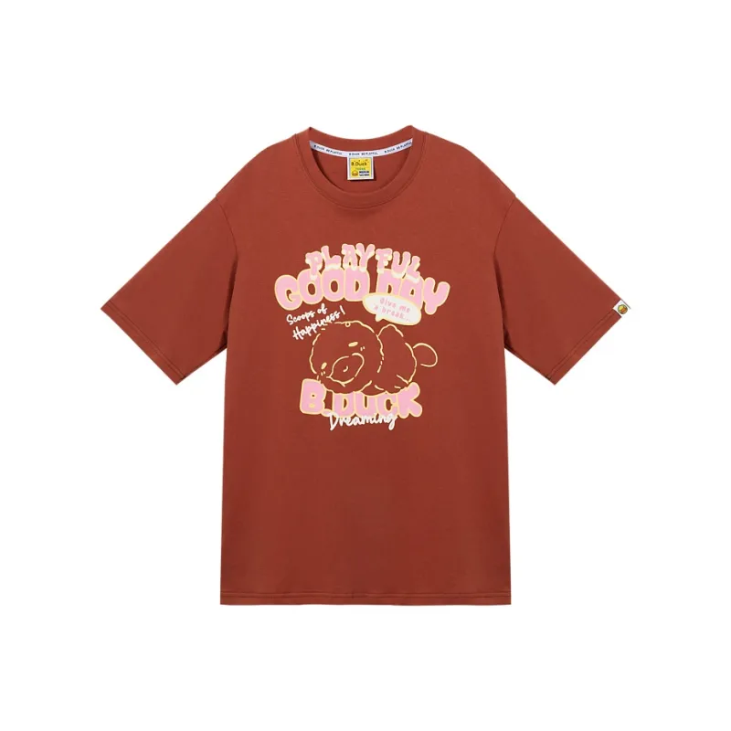 B.Duck T Shirt Women's Brick Red-0