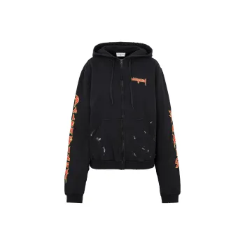 Balenciaga Metal Vintage Oversized Hoodie Black/Multi