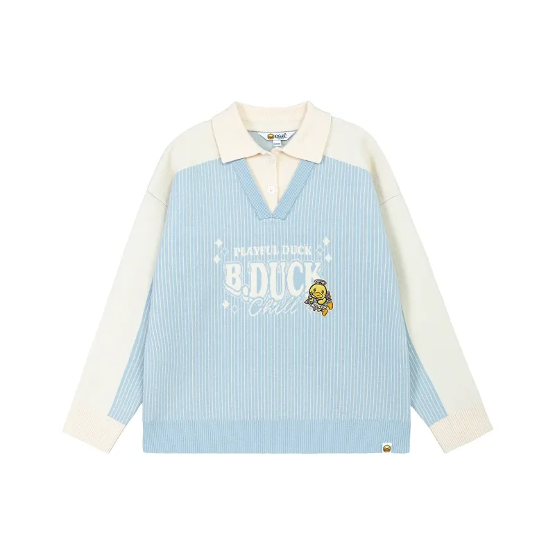 B.Duck Sweaters Women's Blue-0