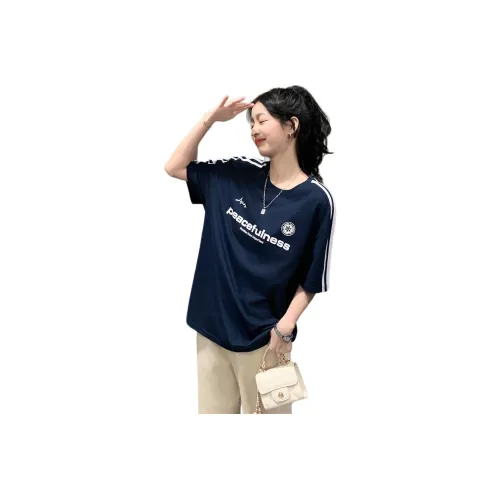Tonlion T Shirt Women's Navy Blue