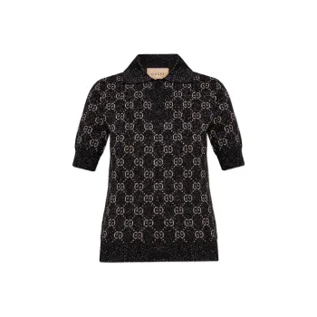 GUCCI Gg Motif Polo Shirt