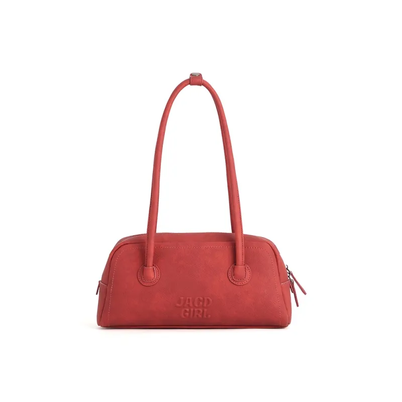 JACD PU Handbag Regular Women's Deep Grapefruit/Hot Song Red-0