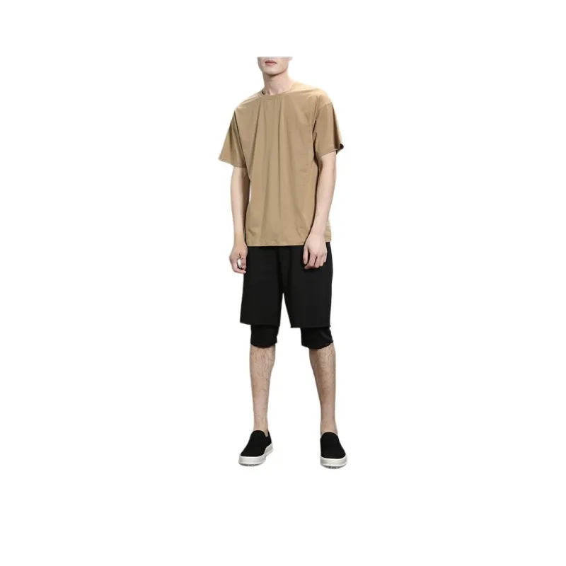 RAYSHOW Casual Shorts Men's Black-0