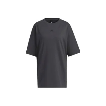 Adidas Drop Shoulder Sleeve T Shirt Women's Dark Gray