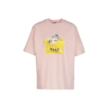 MSGM T Shirts Women's Pink