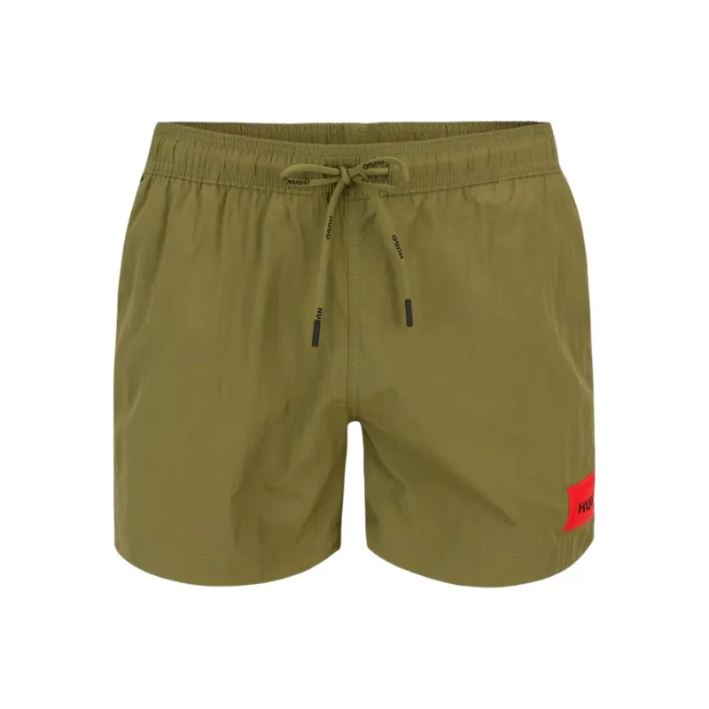 HUGO BOSS Logo Patch Quick Dry Swim Shorts-0