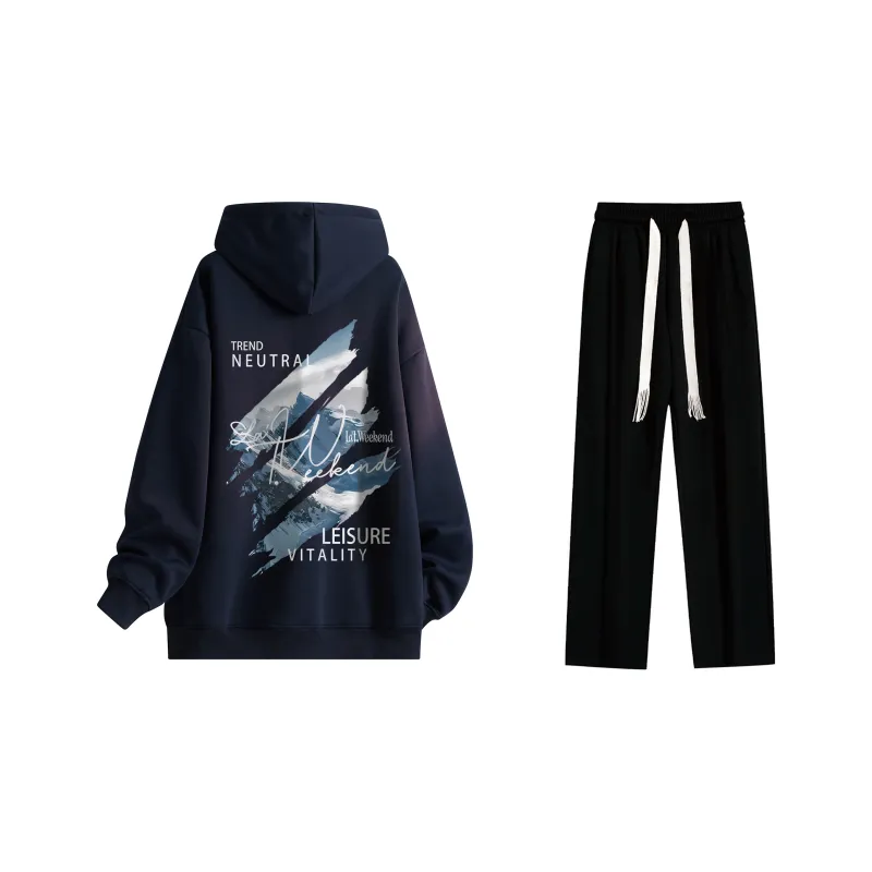 LA'T.WEEKEND Sweatshirt Set Unisex-43